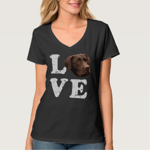 I Love My Chocolate Lab Labrador Retriever Dog 216 T-Shirt