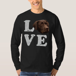 I Love My Chocolate Lab Labrador Retriever Dog 216 T-Shirt