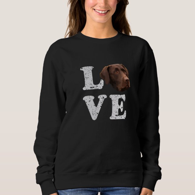 I Love My Chocolate Lab Labrador Retriever Dog Tee (Front)