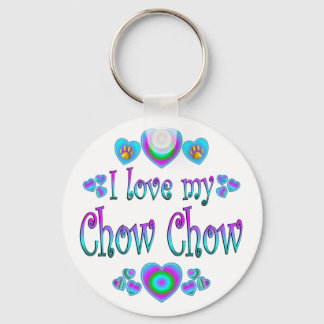 I Love My Chow Chow Key Ring