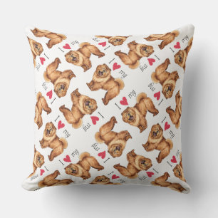 I Love my Chow Chow Outdoor Cushion
