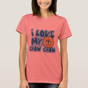 I Love My Chow Chow Women's Ringer TShirt