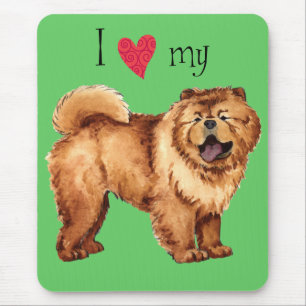 I Love my Chow Mouse Pad