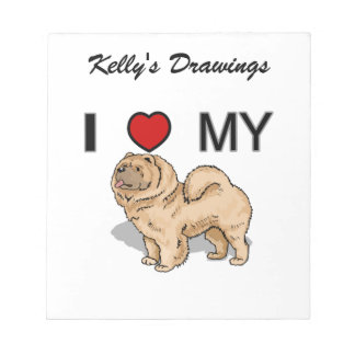 I Love My Chow Notepad