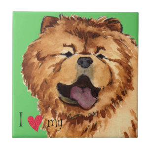 I Love my Chow Tile