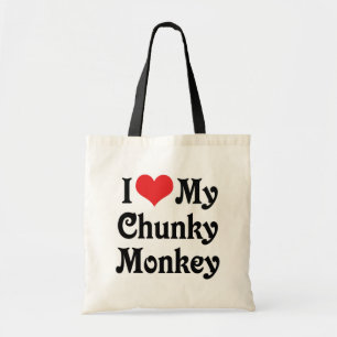 I Love My Chunky Monkey Tote Bag