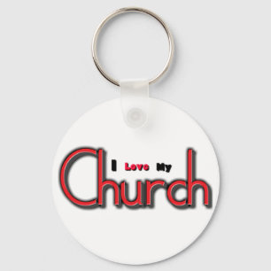 I Love my Church Key Ring