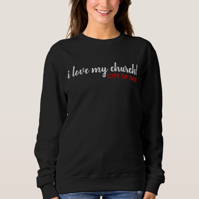 i Love My Church Long Sleeve Tee (Front)