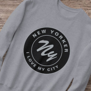 I Love My City New Yorker Empire Stater Vintage   Sweatshirt