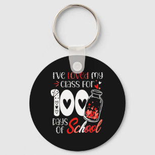 I love my class for 100 days school teacher Valent Key Ring
