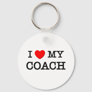 I Love My COACH Key Ring