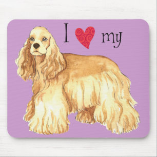 I Love my Cocker Spaniel Mouse Pad