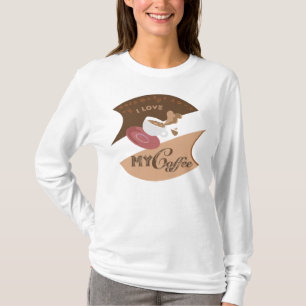 I Love My Coffee Retro Diner Java Splash T-Shirt