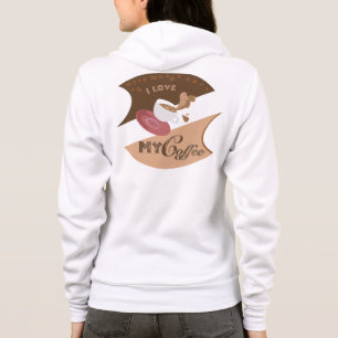 I Love My Coffee Retro Java Hoodie