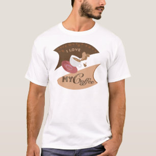 I Love My Coffee Retro Java T-Shirt