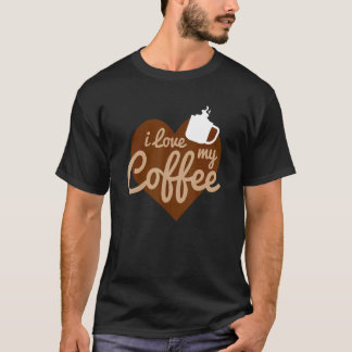I Love My Coffeewith Heart T-Shirt
