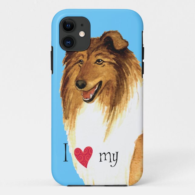 I Love my Collie Case-Mate iPhone Case (Back)