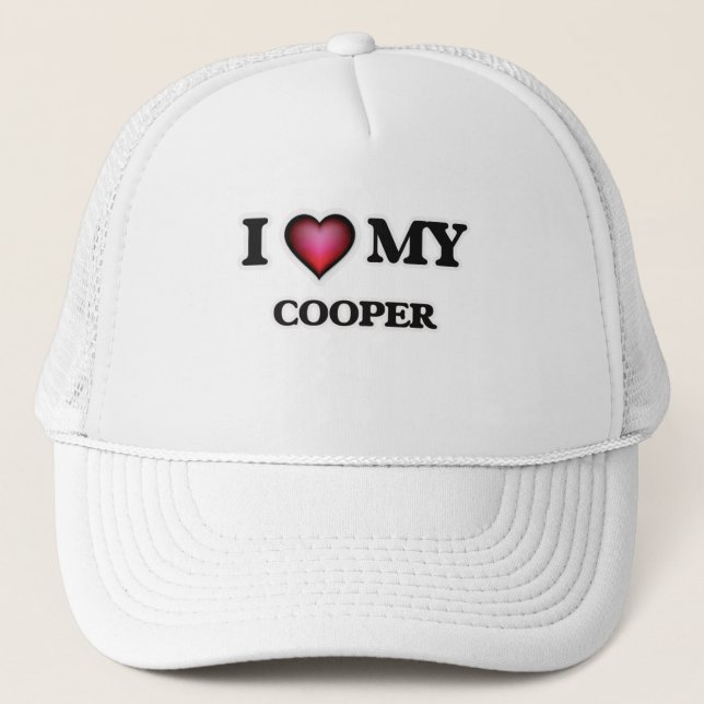 I love my Cooper Trucker Hat (Front)