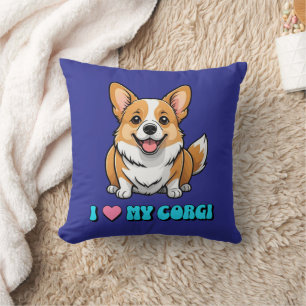 I Love My Corgi Cushion