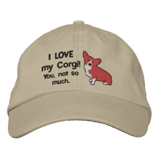I Love My Corgi Embroidered Hat