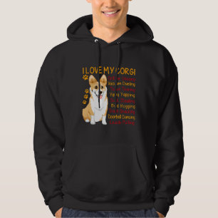 I Love My Corgi Funny Corgis Dog Mum Dad Pet Hoodie