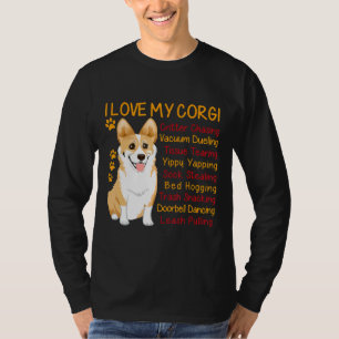 I Love My Corgi Funny Corgis Dog Mum Dad Pet T-Shirt