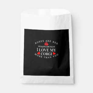 I Love My Corgi More Than You Funny Dog Lover Styl Favour Bags