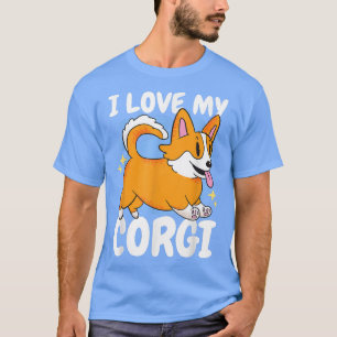 I love my Corgi with a Dog  T-Shirt