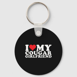 I Love My Cougar Girlfriend I Heart My Cougar Gf Key Ring