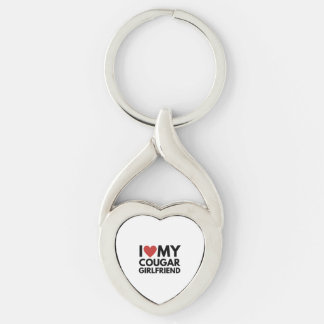 i love my cougar girlfriend key ring