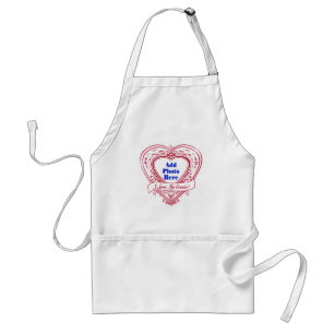 I Love My Cousin! Photo Red Hearts Standard Apron