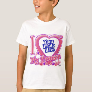 I Love My Cousin pink/purple - photo T-Shirt