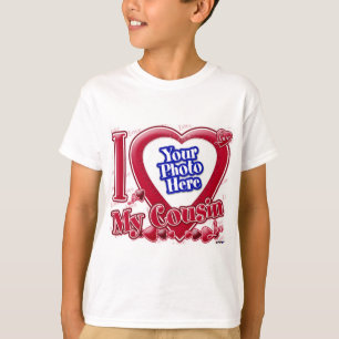 I Love My Cousin red heart - photo T-Shirt