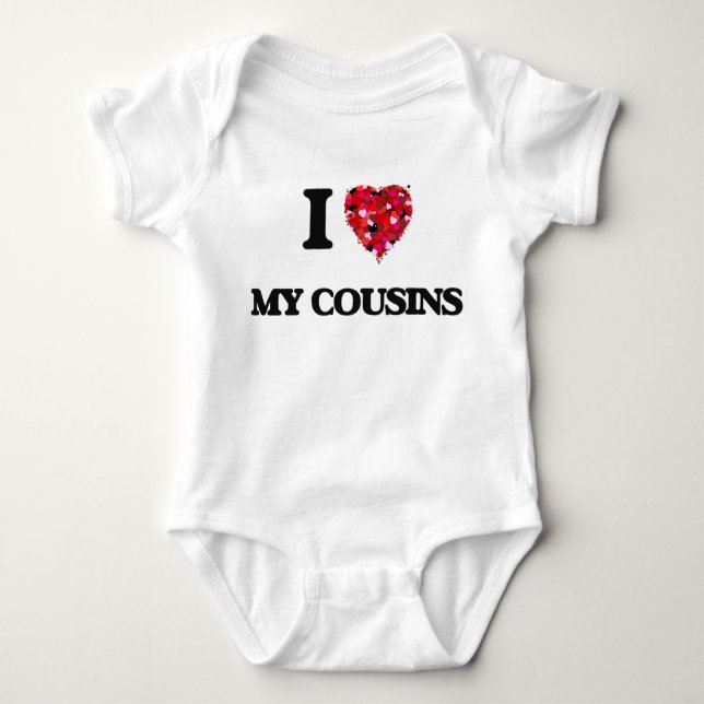 I love My Cousins Baby Bodysuit (Front)