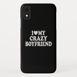I Love my Crazy Boyfriend Case-Mate iPhone Case