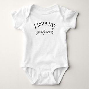I Love My Custom Name baby, Baby Announcement C Baby Bodysuit