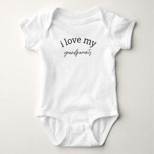 I Love My Custom Name baby, Baby Announcement C Bodysuit