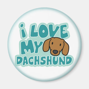 I Love My Dachshund Magnet