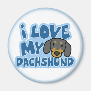 I Love My Dachshund Magnet
