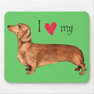 I Love my Dachshund Mouse Pad