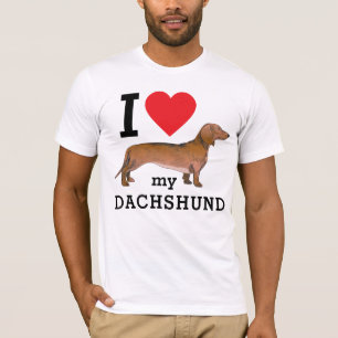 I Love My Dachshund T-Shirt
