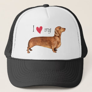 I Love my Dachshund Trucker Hat