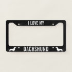 I Love My Dachshund - Wiener Dog Silhouettes