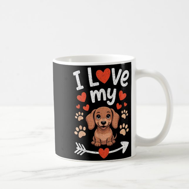 I Love My Dachshund - Wiener Dog Trainer Breeder P Coffee Mug (Right)