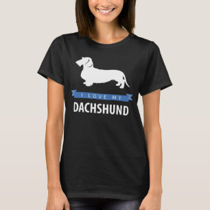 I Love My Dachshund Wirehaired Dachshund T-Shirt