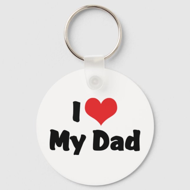 I Love My Dad Keychain (Front)