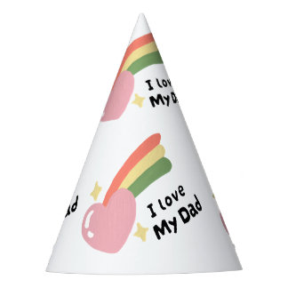 I Love My Dad Party Hat