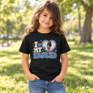 I Love My Dad Personalised Photo Kids’ T-Shirt