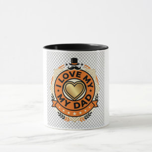 I Love My Dad Vintage Father’s Day Mug Cool Dad