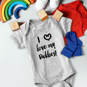 I Love My Daddies Baby Gay Dads Baby Bodysuit